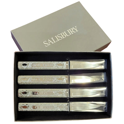 Original Carvel Hall Crab Knife Boxed Set of 4