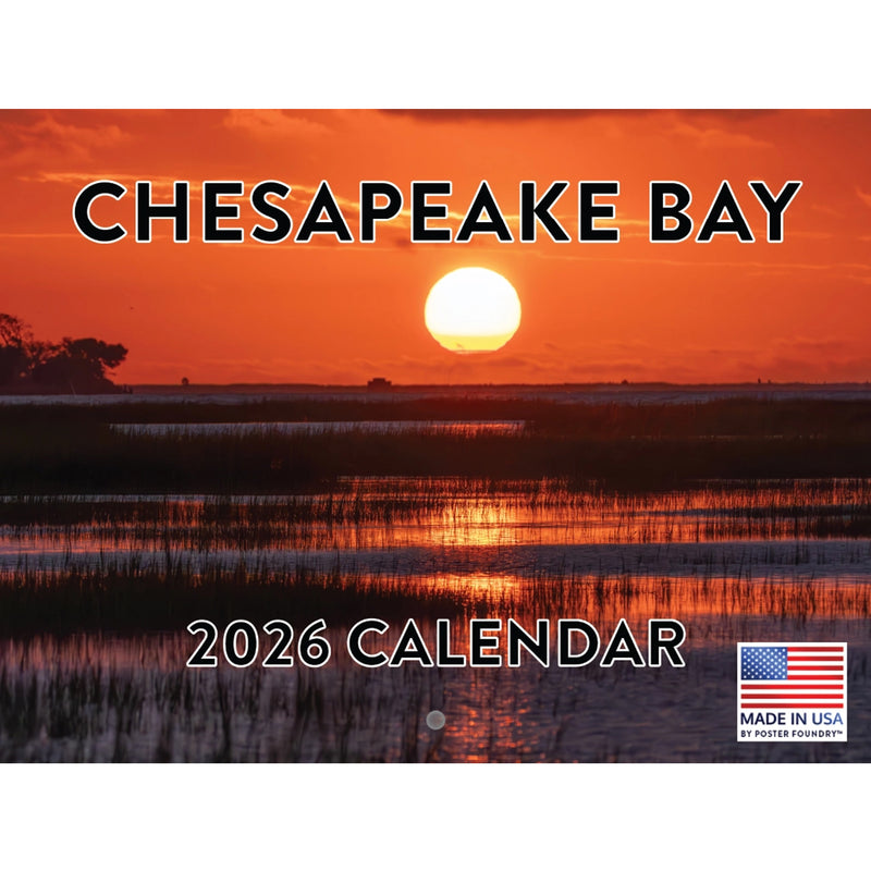 2026 Chesapeake Bay wall calendar 12" x 18" (front cover)