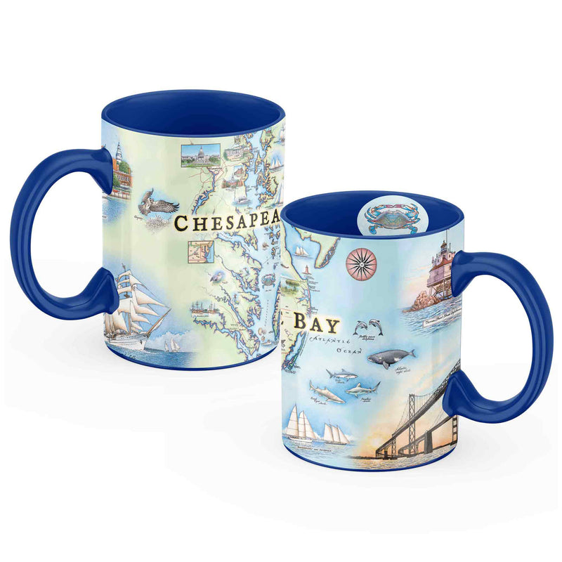 Chesapeake Bay Map Ceramic Coffee Mug