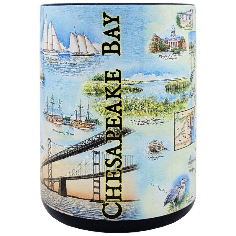 Chesapeake Bay Map Ceramic Coffee Mug