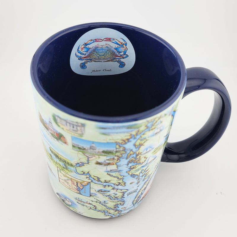 Chesapeake Bay Map Ceramic Coffee Mug