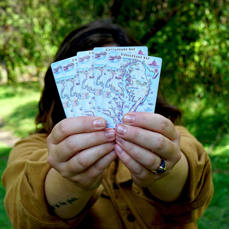 Chesapeake Bay Map Playing Cards