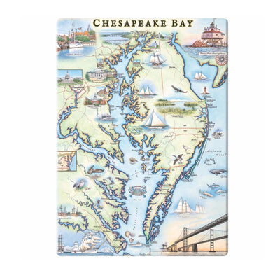 Chesapeake Bay Map Magnet