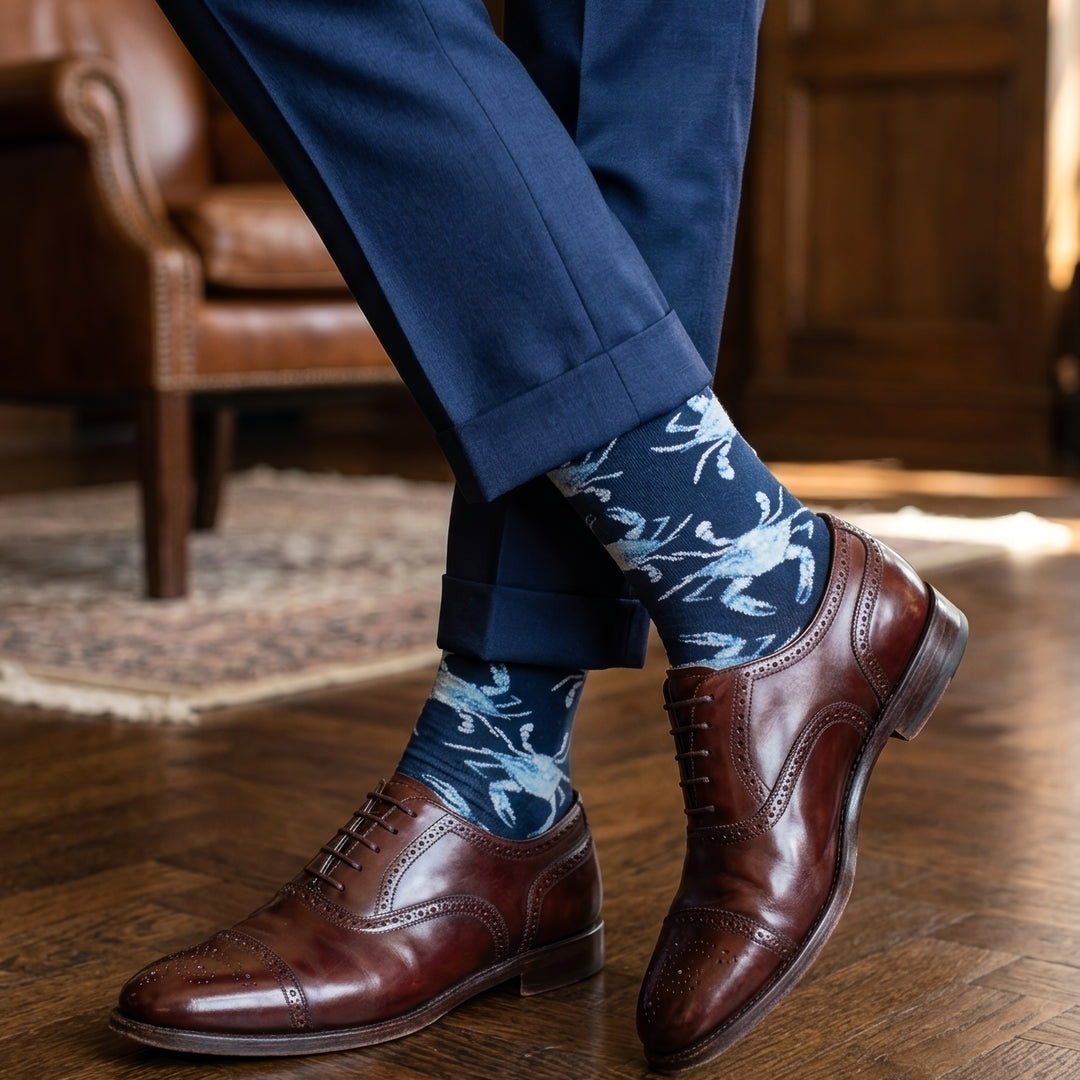 Chesapeake Blue Crab Crew Socks