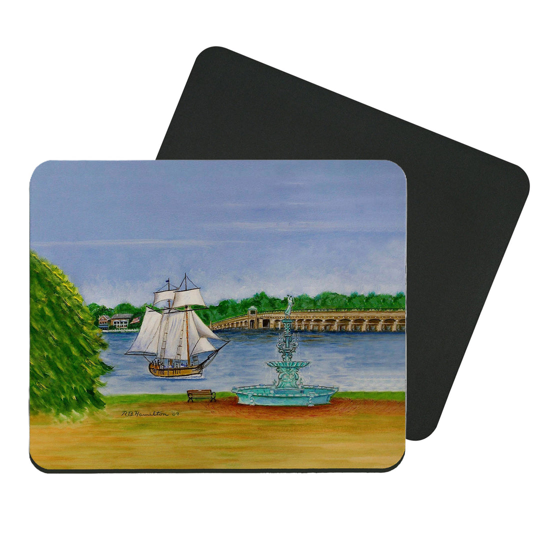 Chestertown Clipper Ship Neoprene Mouse Pad