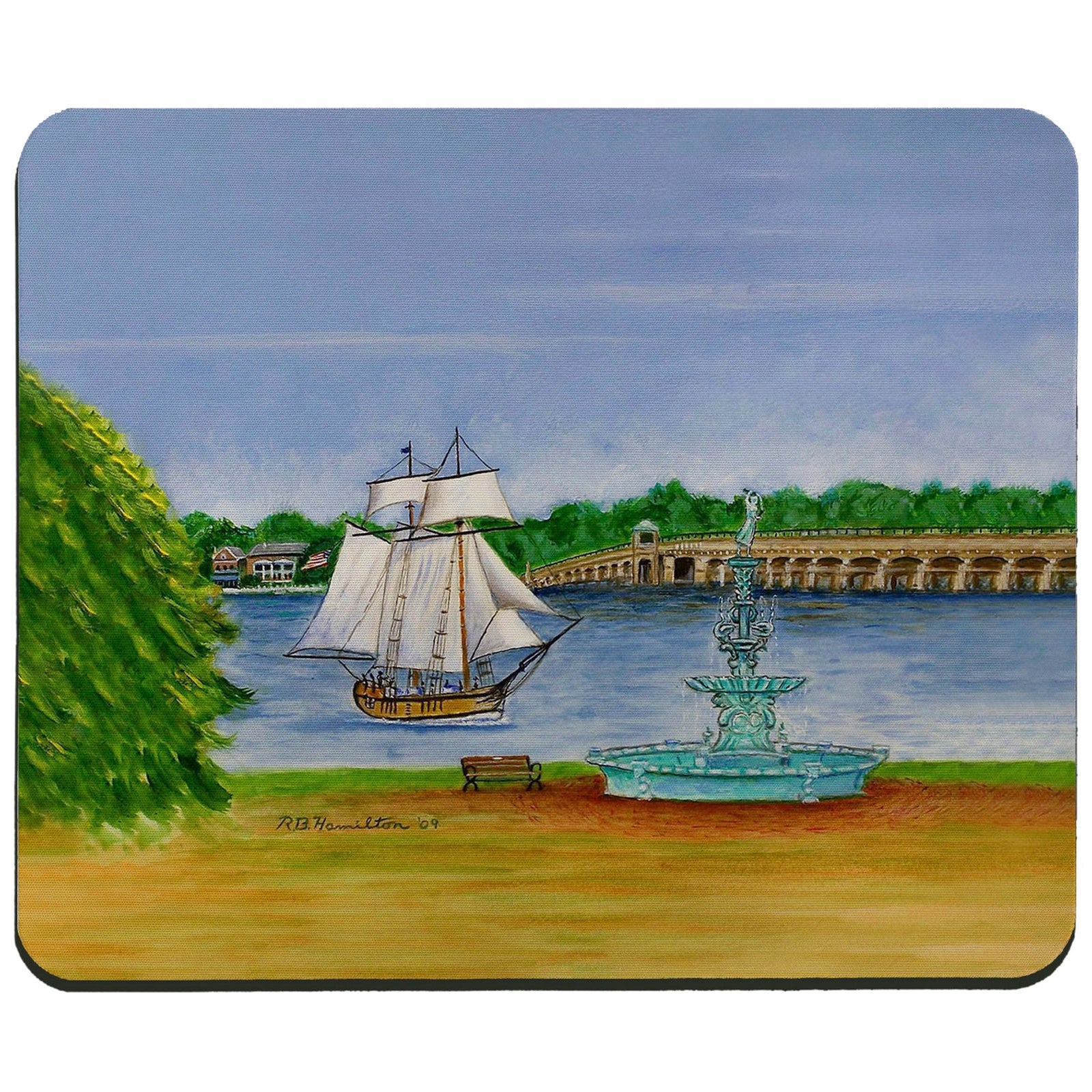 Chestertown Clipper Ship Neoprene Mouse Pad