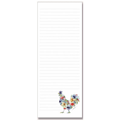Chicken Floral Magnetic Notepad