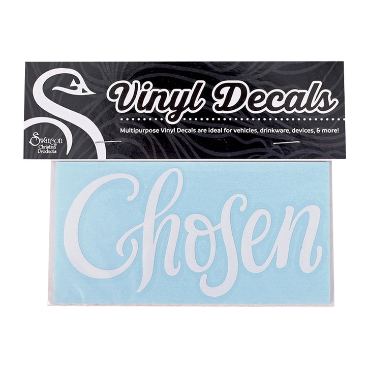 A vinyl decal sheet featuring the word &