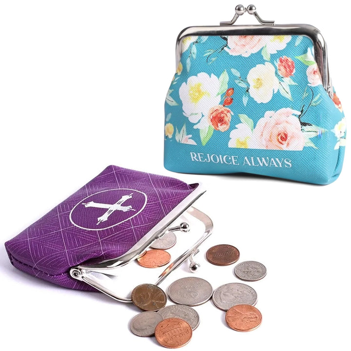 Christian Themed Coin Purse Assorted Designs cover photo.