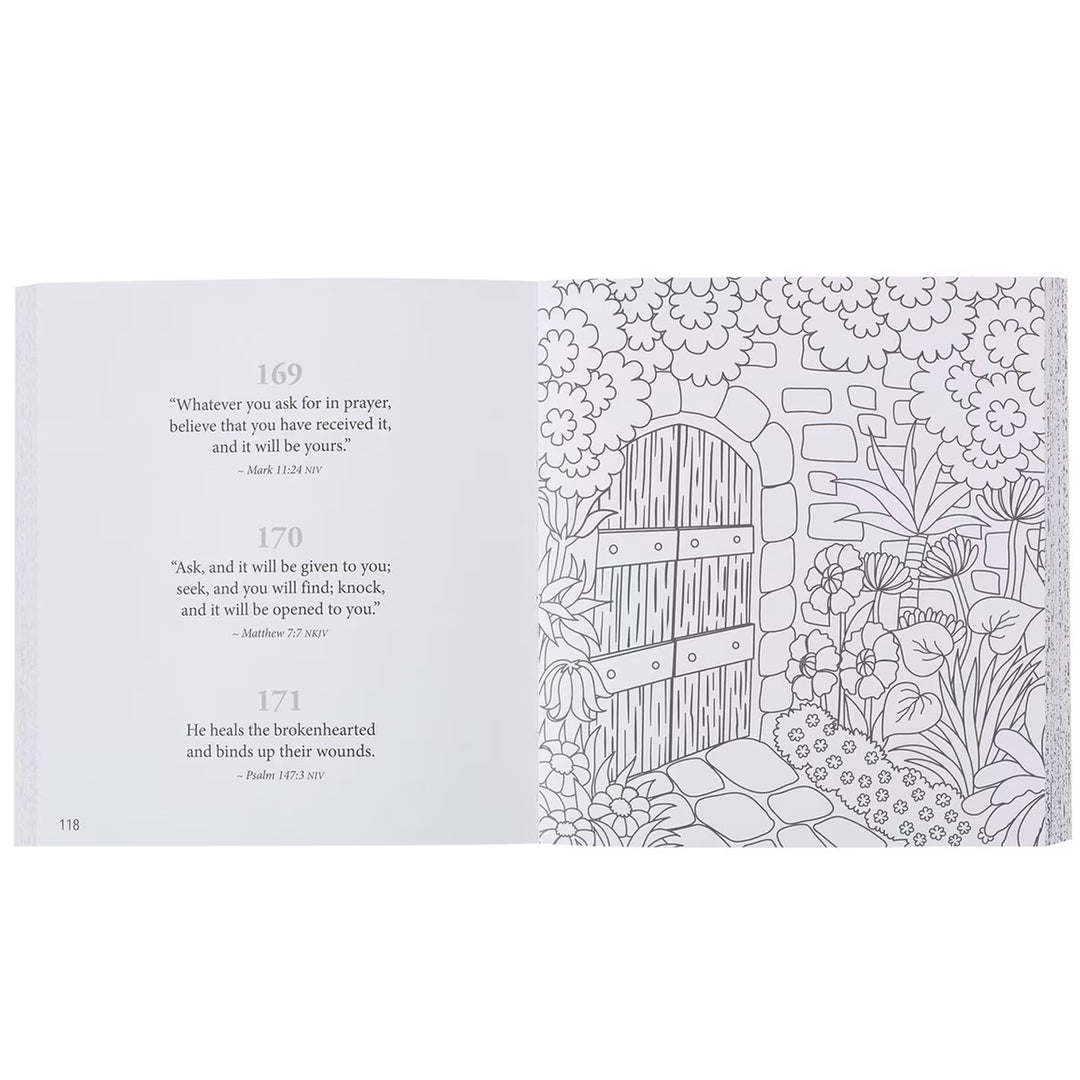 Christian Compact size coloring book. 365 Promises From God&