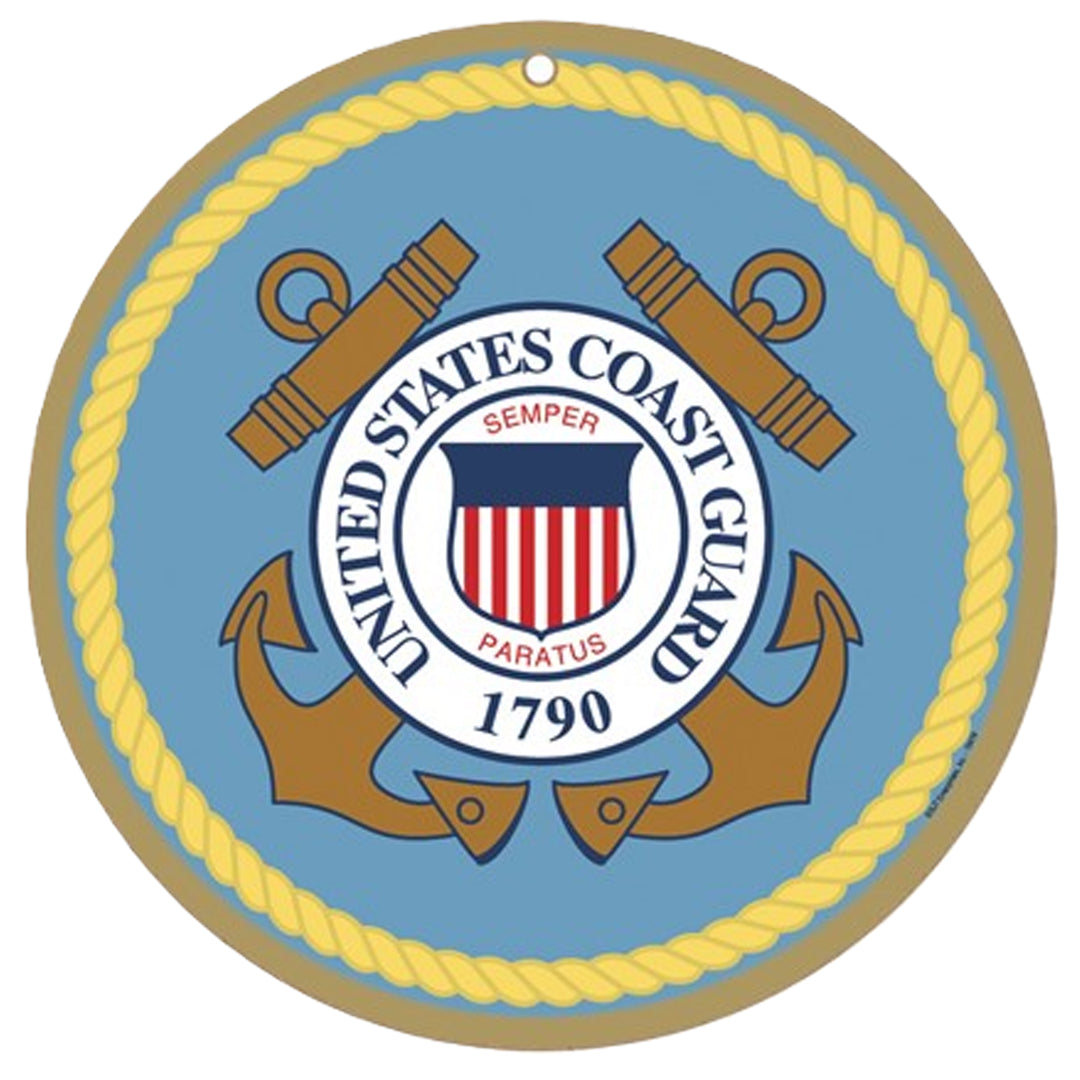 United States Coast Guard Logo 10" Wood Sign
