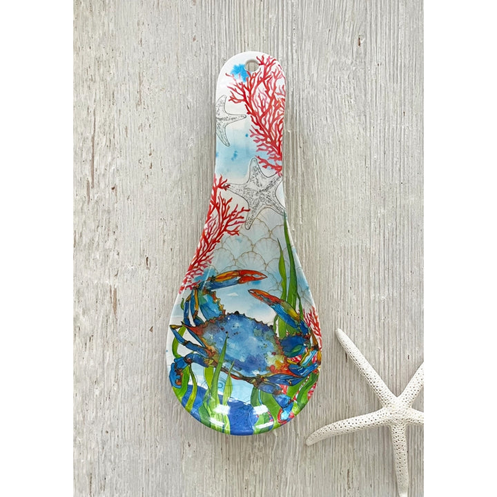 Coastal Crab Bamboo Spoon Rest.