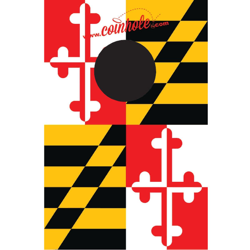 Coinhole® Tabletop Game Set Maryland Flag