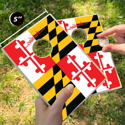 Coinhole® Tabletop Game Set Maryland Flag