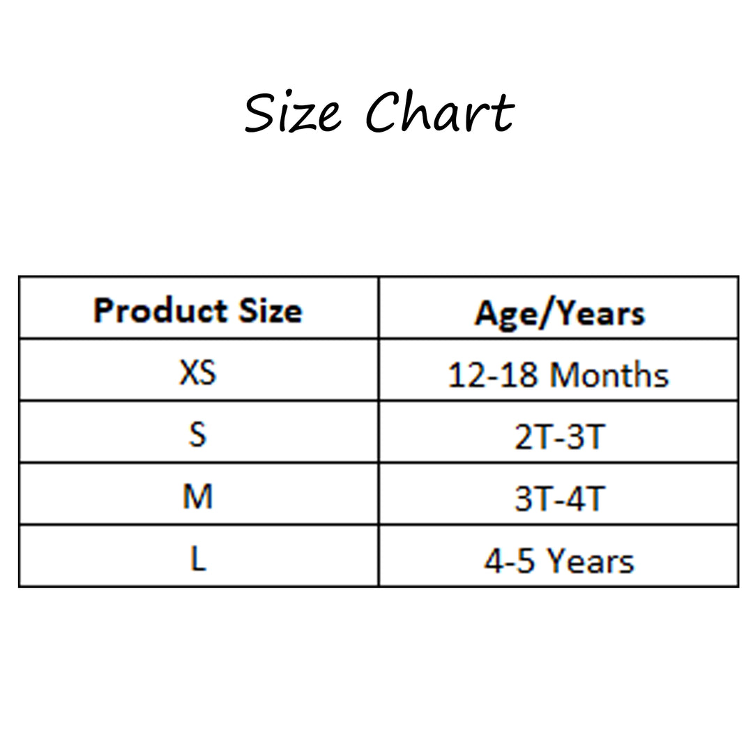 Multi-Color Crabs Girls 2 Piece Swim Set Size Chart