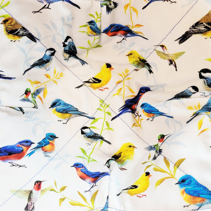 Colorful Songbirds Microwave Bowl Cozy Potholder Fabric Sample