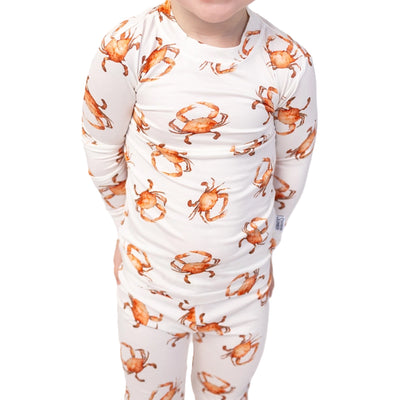 Steamed Crab 2 Piece Toddler Pajama Set - Bamboo