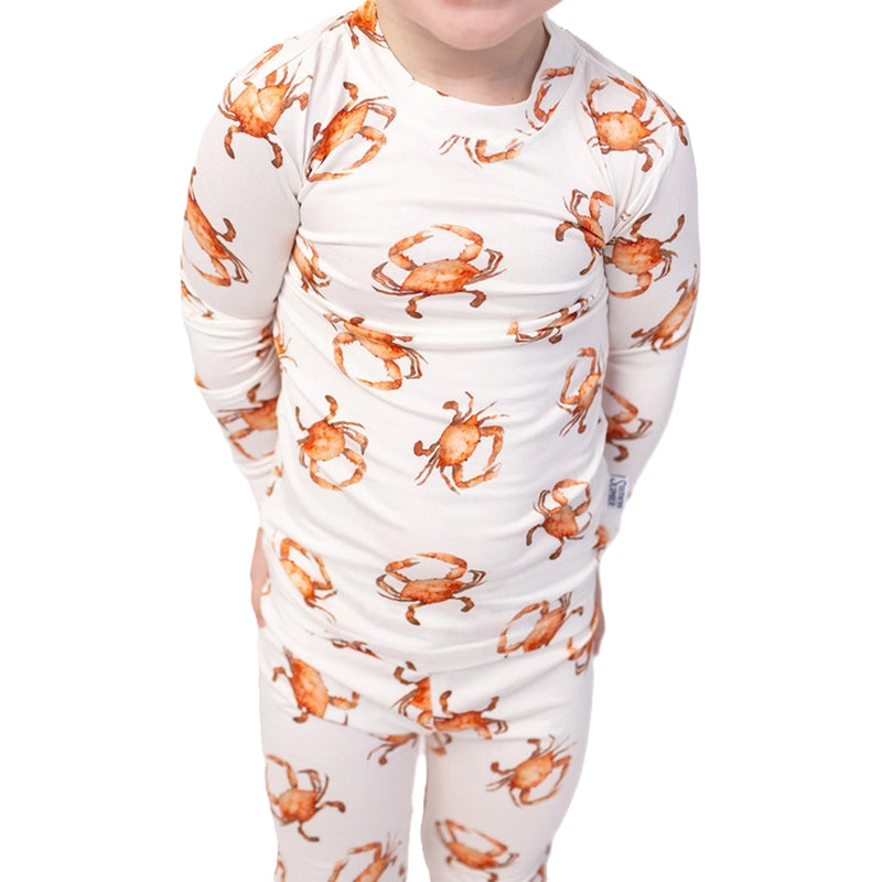 Steamed Crab 2 Piece Toddler Pajama Set - Bamboo