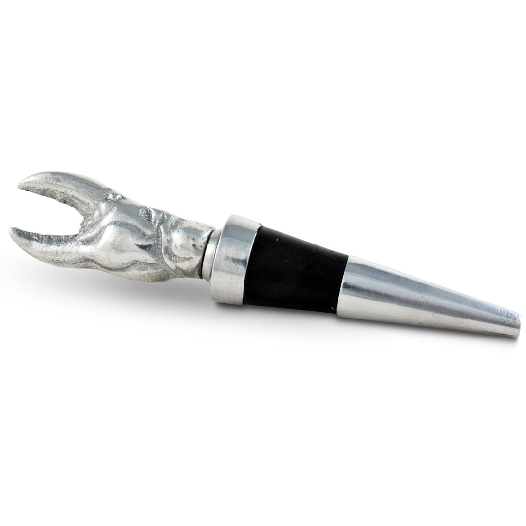 Crab Claw Bottle Stopper Sand-Cast Aluminum