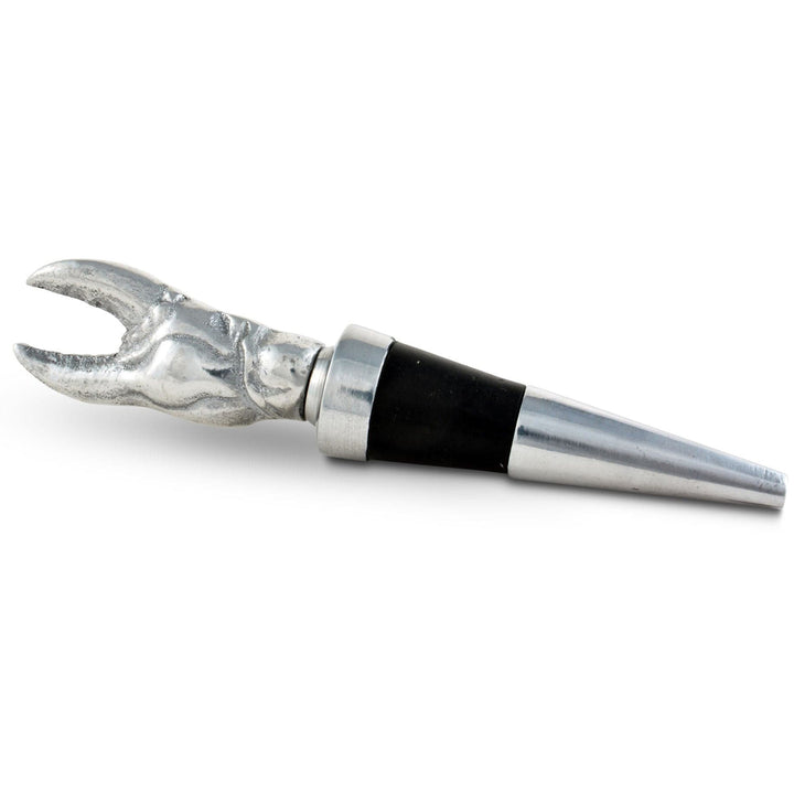 Crab Claw Bottle Stopper Sand-Cast Aluminum