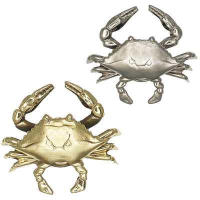 Crab Door Knocker - Brass or Nickel Silver
