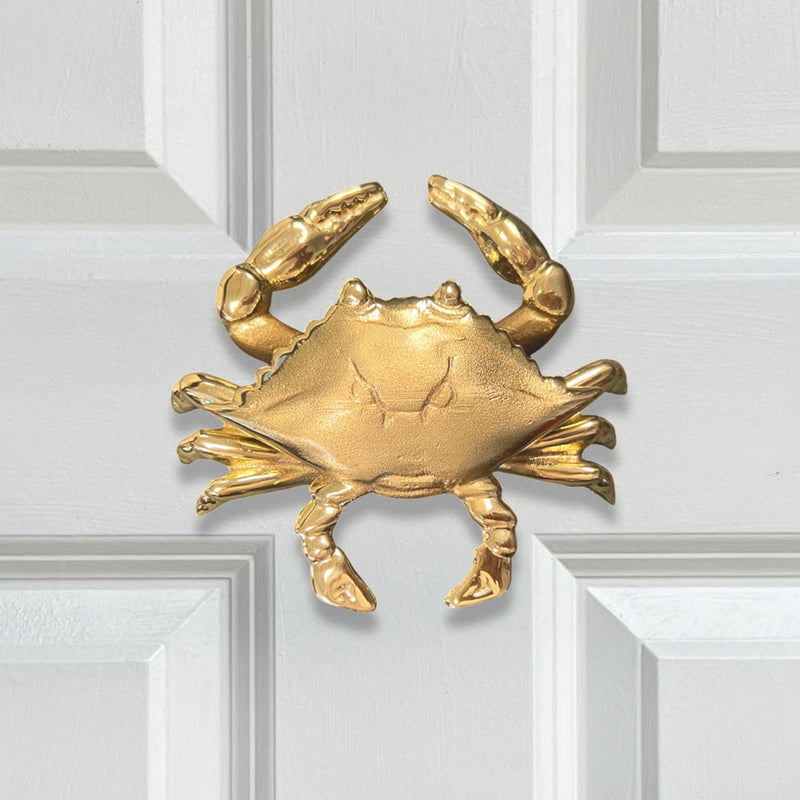 Crab Door Knocker - Brass