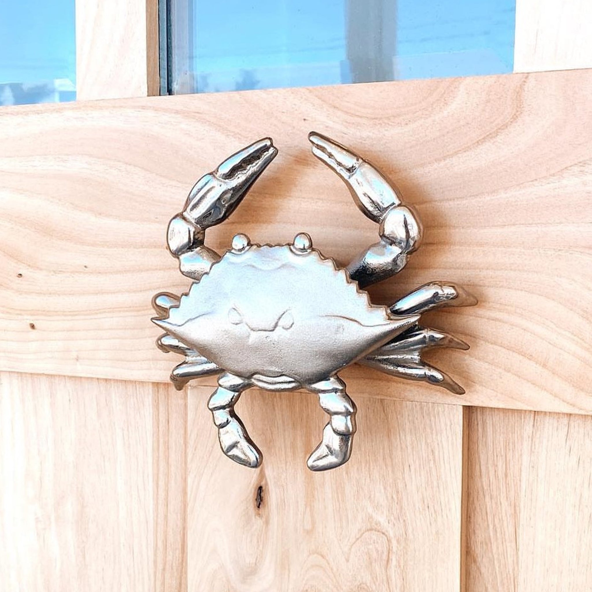 Crab Door Knocker - Brass or Nickel Silver | The Maryland Store