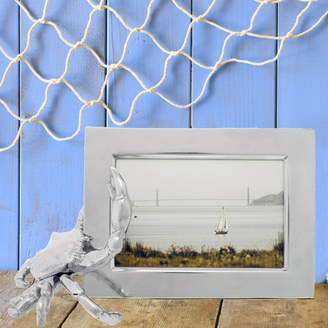 Crab Picture Frame Sand-Cast Aluminum