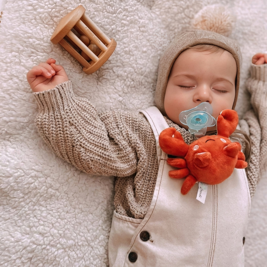 Plush Crab Toy Baby Pacifier Pacibuddy