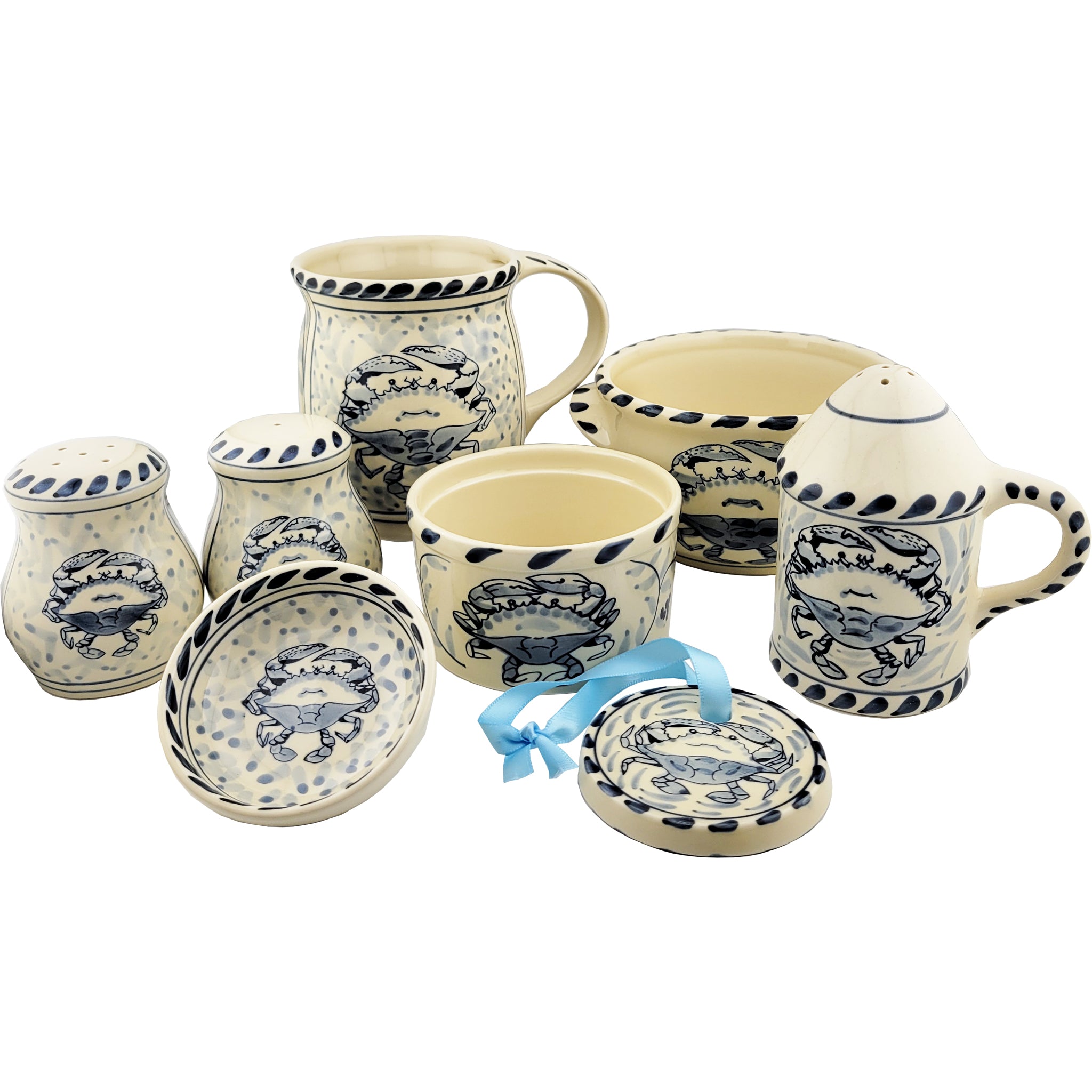 Crab Pottery Salt & Pepper Shaker Set | The Maryland Store