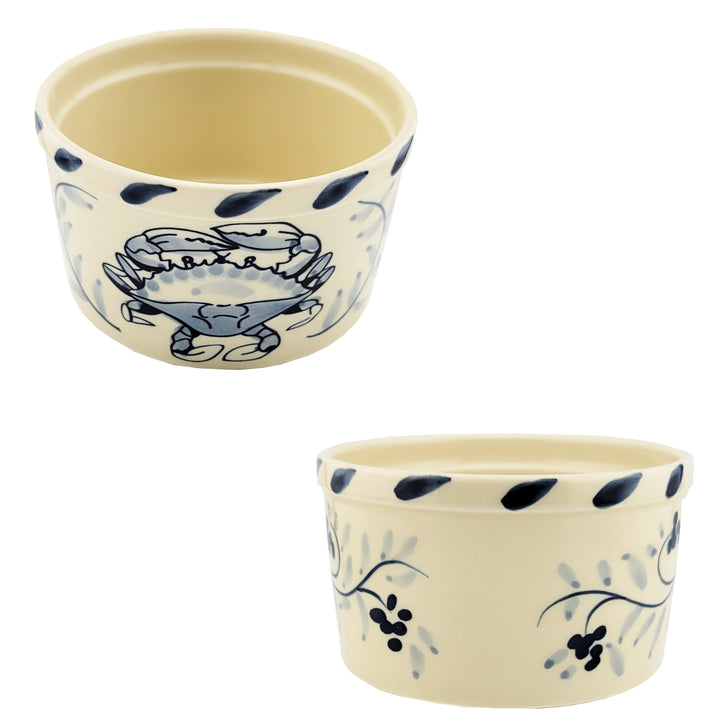 Crab Pottery Ramekin Small 3"