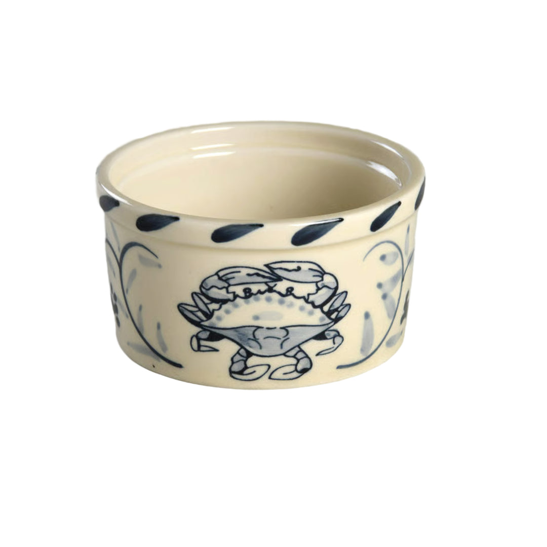 Crab Pottery Ramekin Small 3"