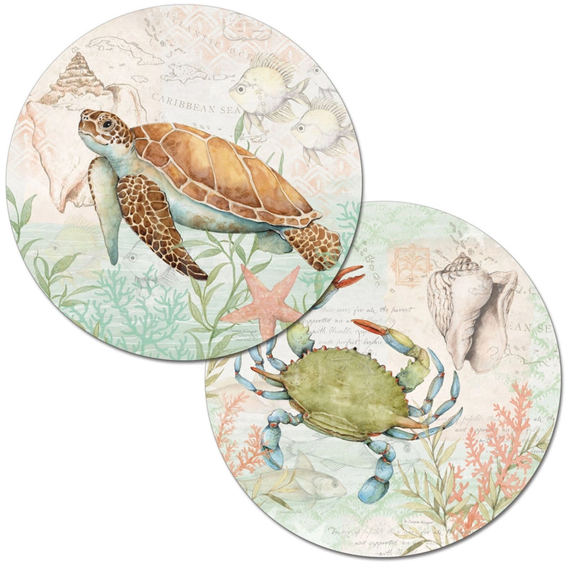 Blue Crab and Sea Turtle Reversible Placemat