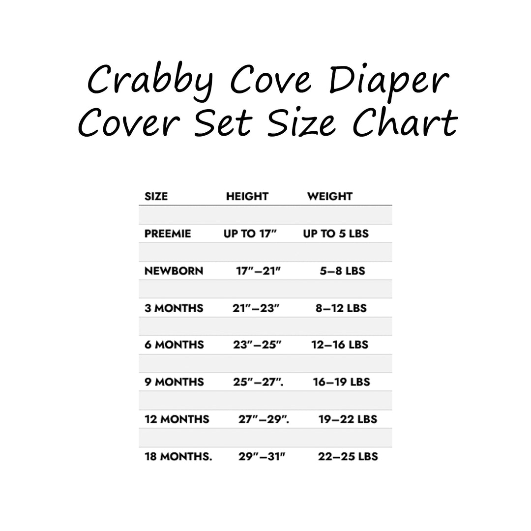 Crabby Cove Diaper Cover Set Dusty Rose