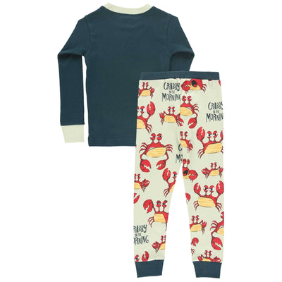 Crabby In The Morning 2 Piece Toddler Pajama Set