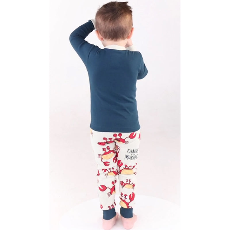 Crabby In The Morning 2 Piece Toddler Pajama Set