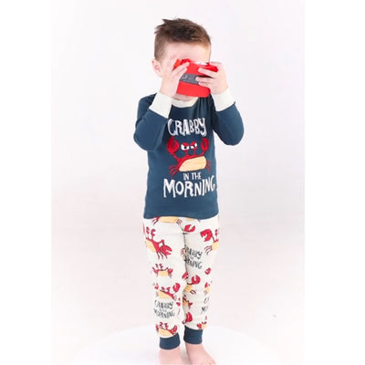 Crabby In The Morning 2 Piece Toddler Pajama Set