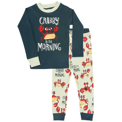 Crabby In The Morning 2 Piece Toddler Pajama Set