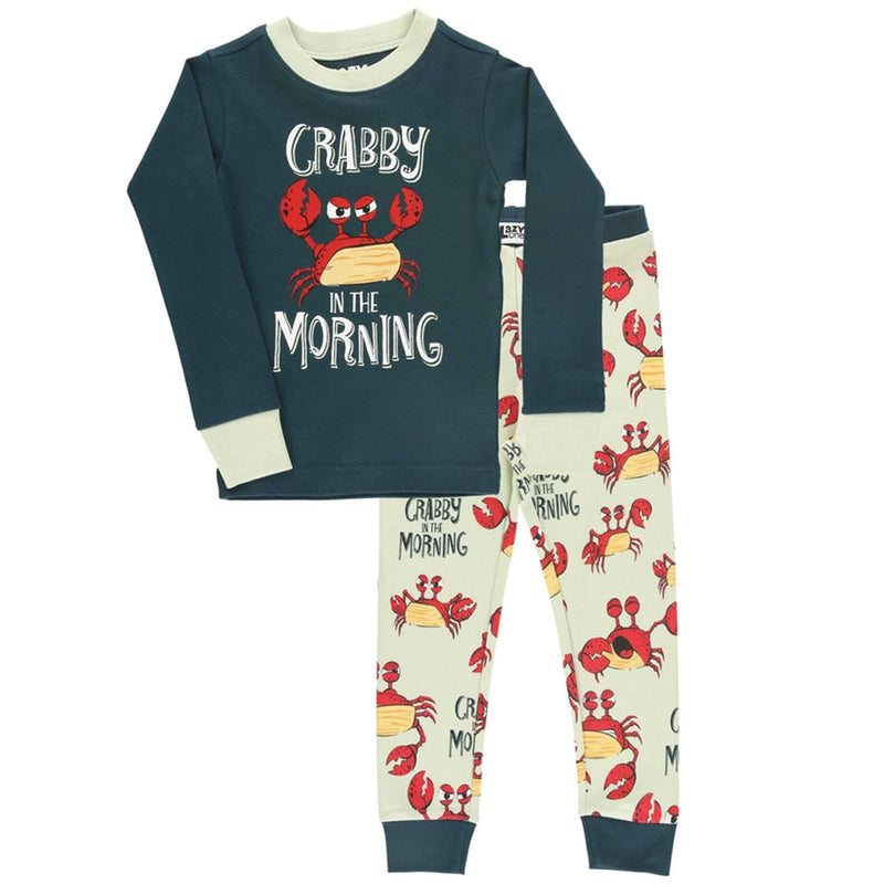 Crabby In The Morning 2 Piece Toddler Pajama Set