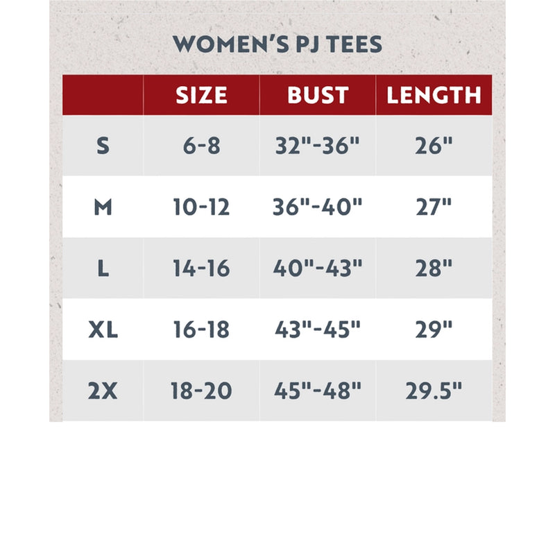 Size chart for women&