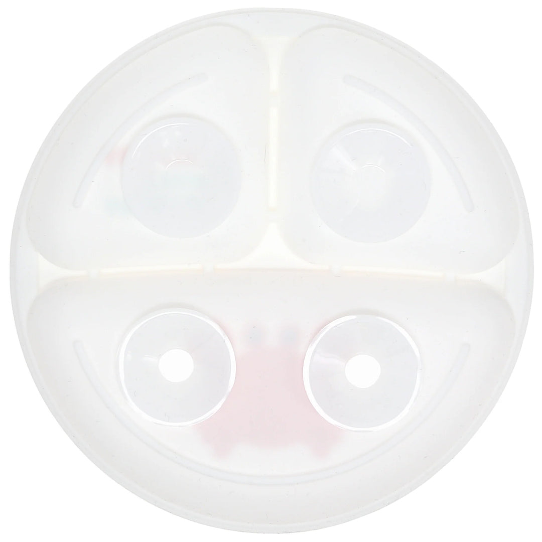 Crabby When Hungry Baby Silicone Plate Back