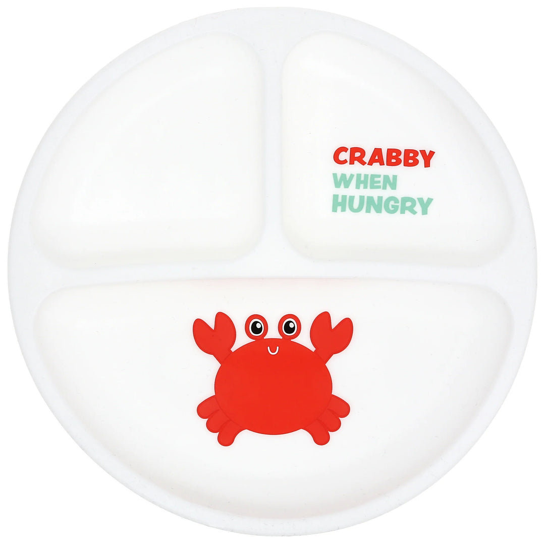 Crabby When Hungry Baby Silicone Plate