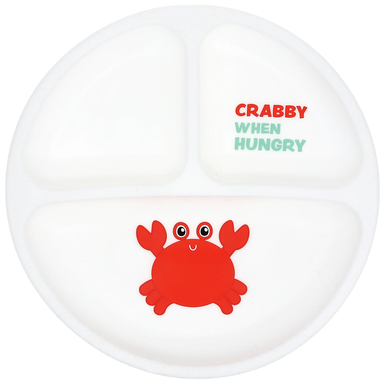 Crabby When Hungry Baby Silicone Plate