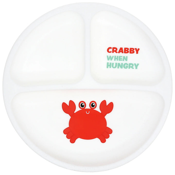 Crabby When Hungry Baby Silicone Plate