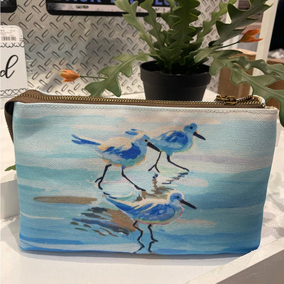 Sandpiper At The Shore Crossbody Bag Scene