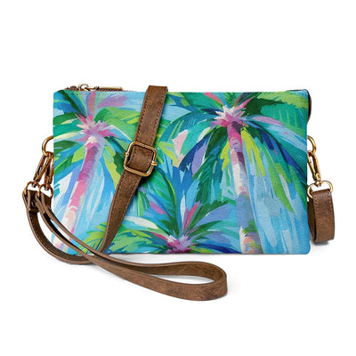 Vintage Palm Trees Crossbody Bag