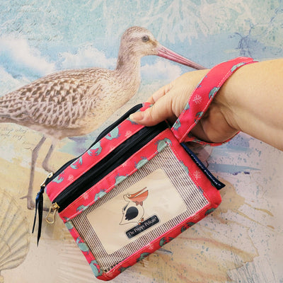 Cute But Crabby Coin Purse Wristlet / ID Wallet (model)
