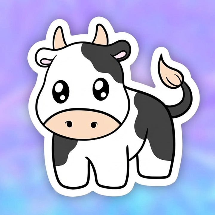 Cute Cow Vinyl Sticker