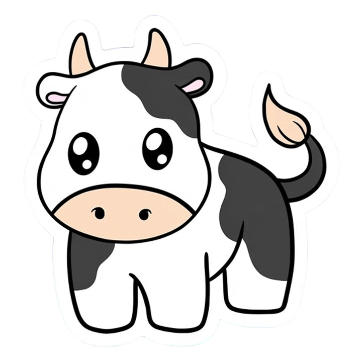 Cute Cow Vinyl Sticker