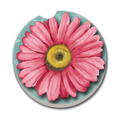 Daisy Absorbent Stone Car Coaster